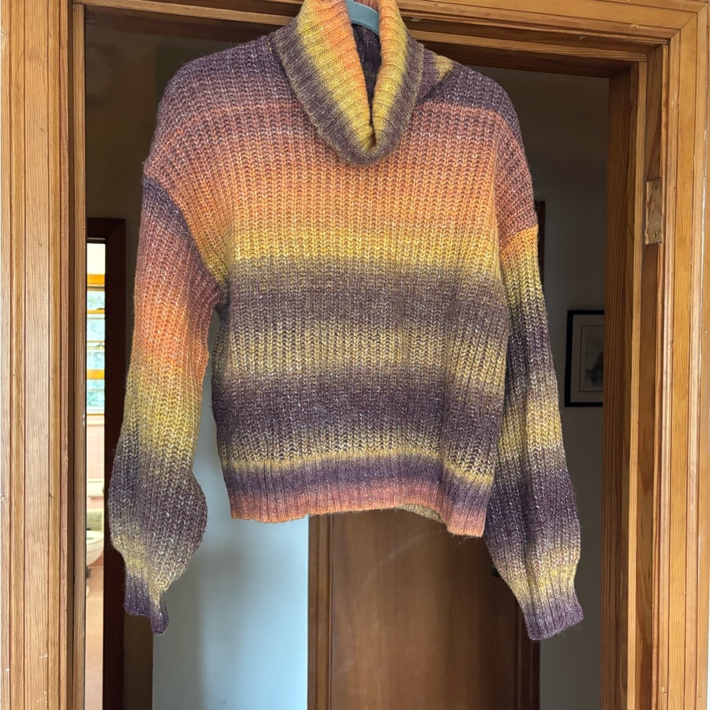 Old Navy Sunset Gradient Cowl Neck Sweater